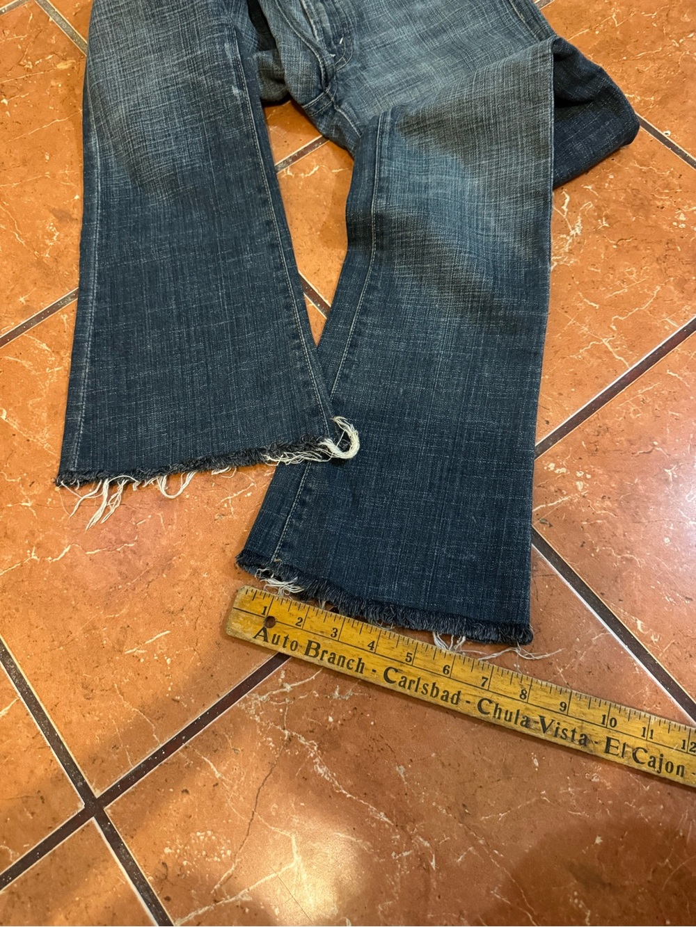 7 For All Mankind Women’s Dark Indigo Bootcut Jeans - Picture 10 of 11